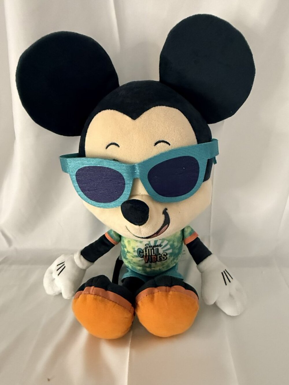 Disney Mickey Mouse "Super Chill Vibes," 17 inch Plush - Preowned